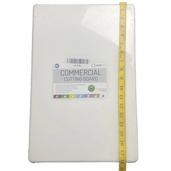 Thirteen Chefs Commercial Grade High Density Polypropylene Cutting Board 18”x12” - Picture 6 of 7